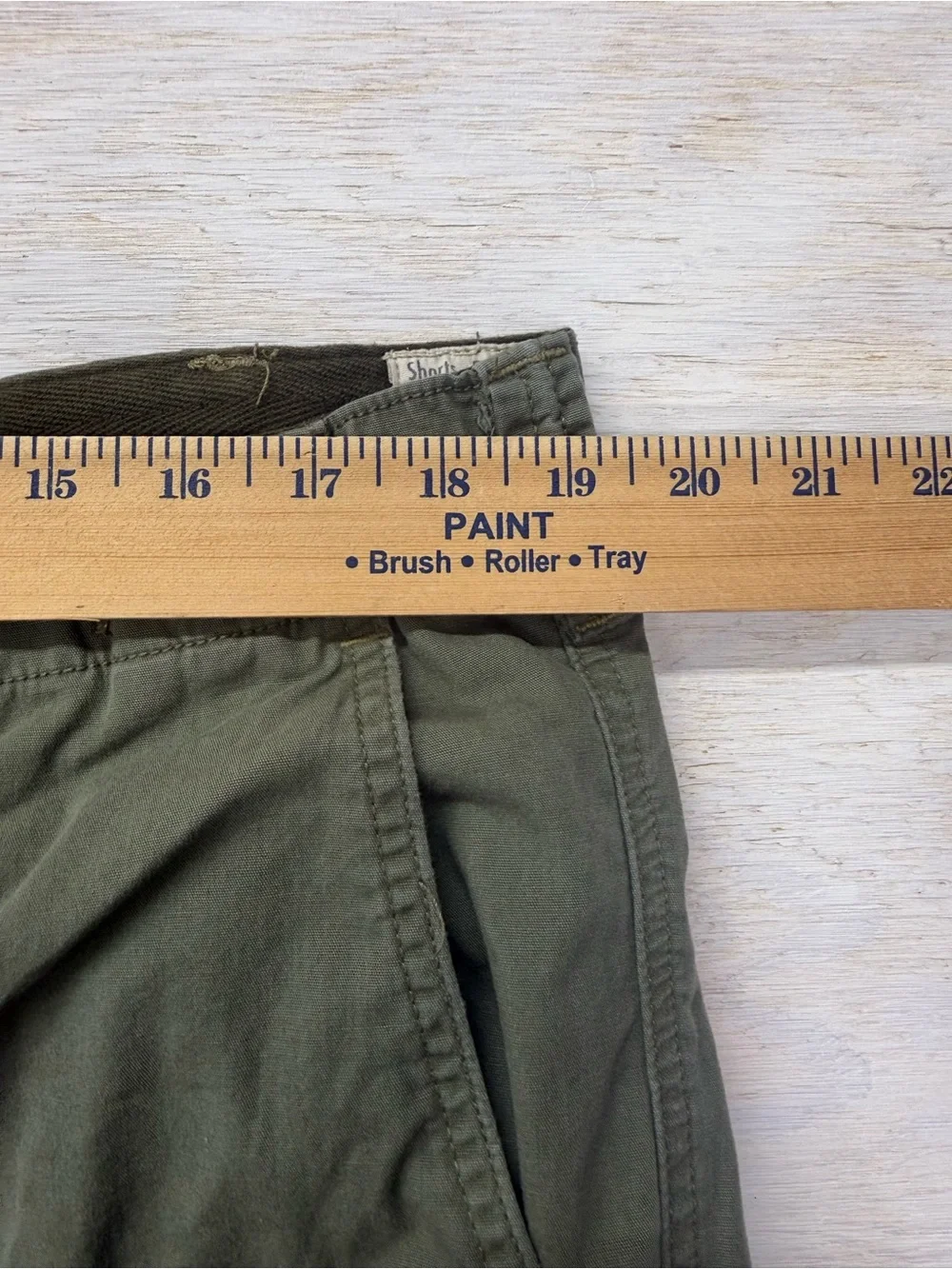 Polo by Ralph Lauren Utility Canvas Olive Cargo Shorts 38in Waist